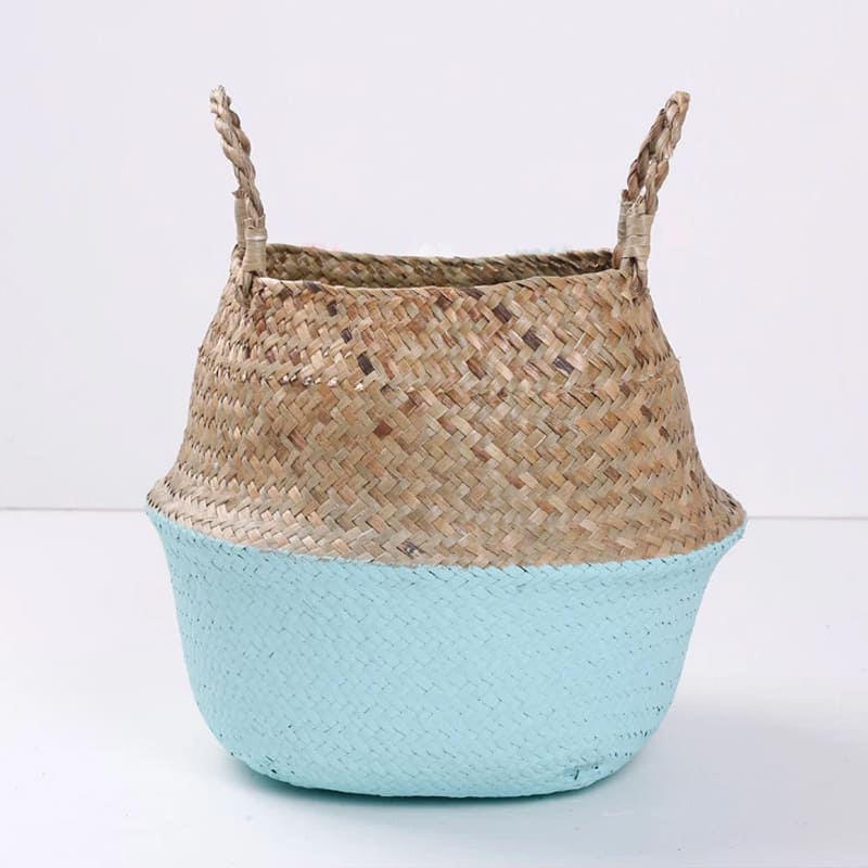 Cache-Pot Osier Bleu Clair