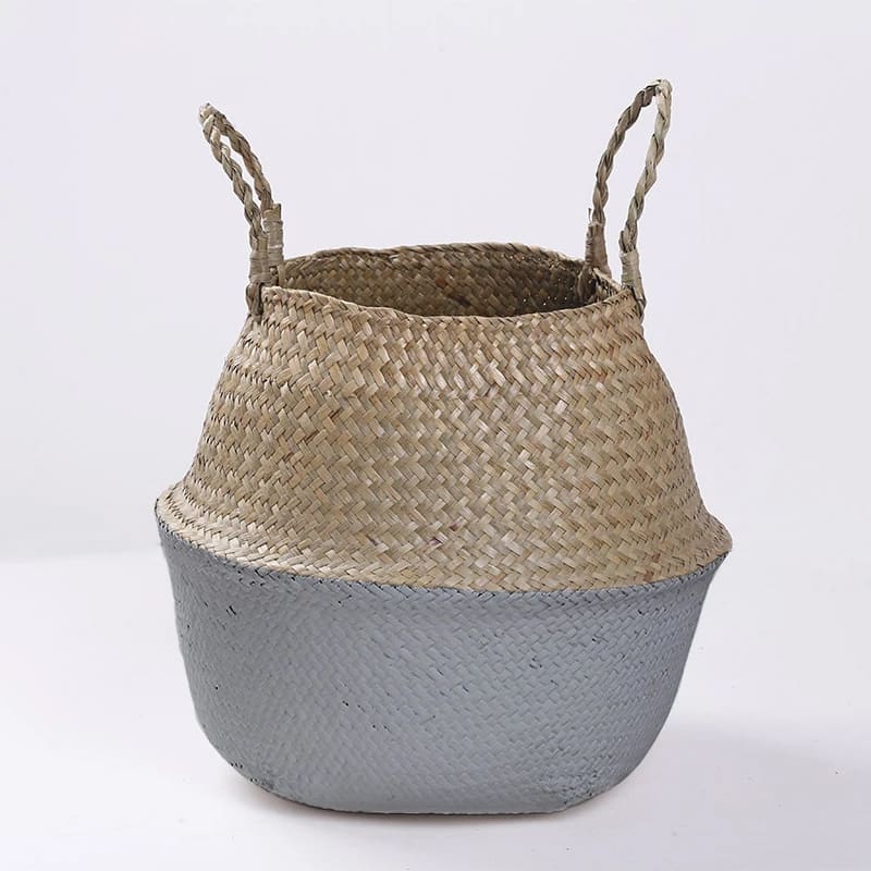 Cache-Pot Osier Gris Clair
