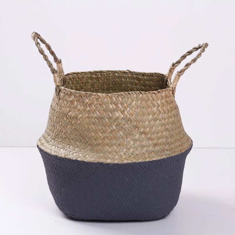 Cache-Pot Osier Gris Foncé