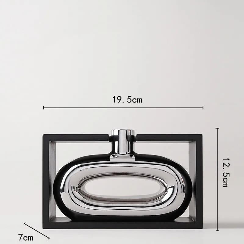 Déco Vase Argenté 12.5cm