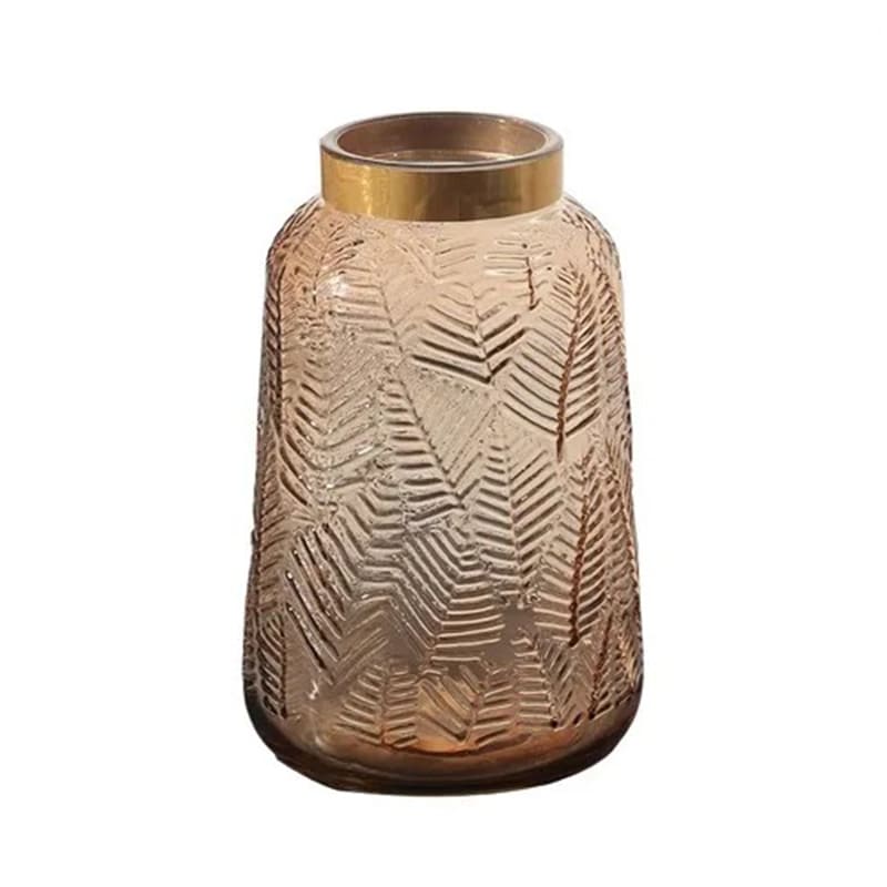 Déco Vase en Verre Marron