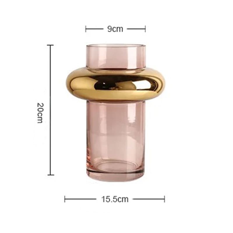 Déco Vase en Verre Transparent 20cm