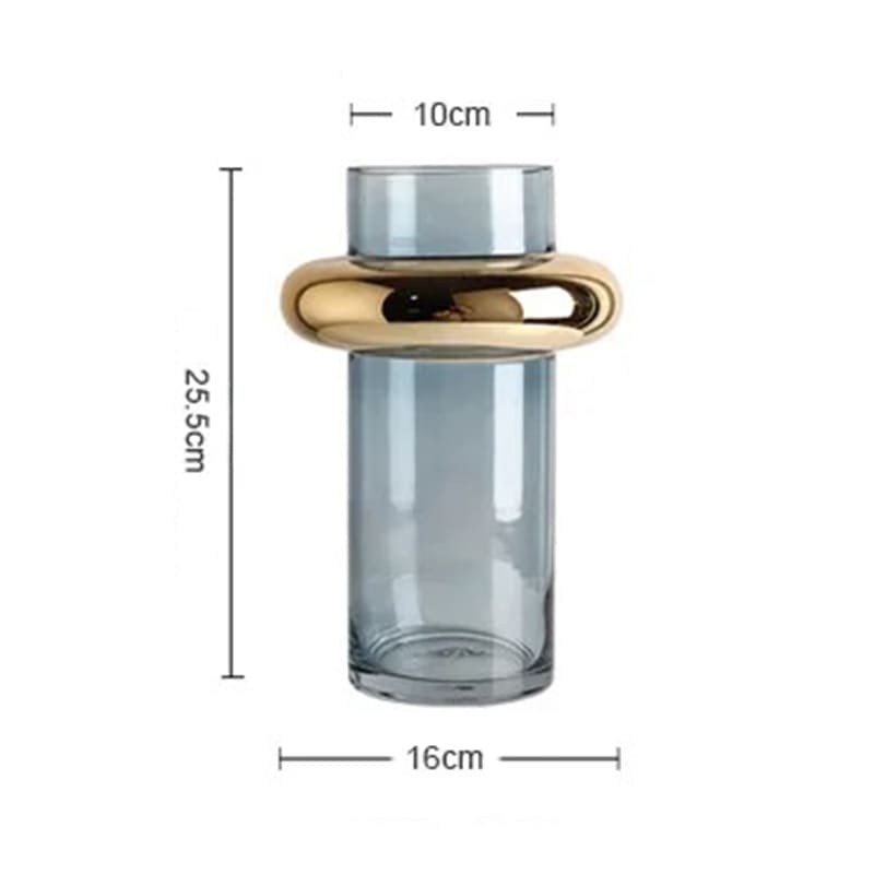 Déco Vase en Verre Transparent 25.5cm