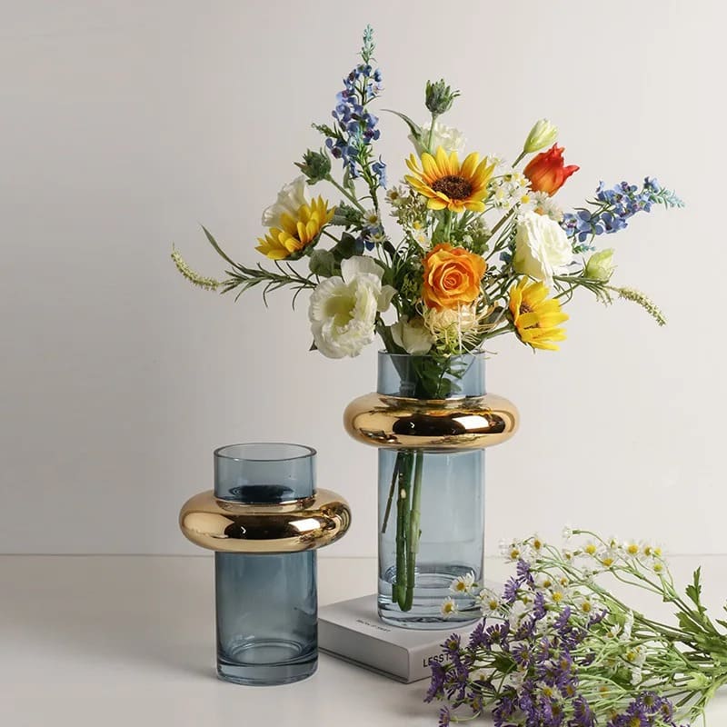 Déco Vase en Verre Transparent Design