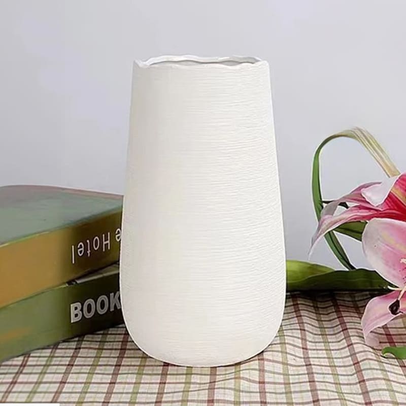 Grand Vase Céramique Blanc