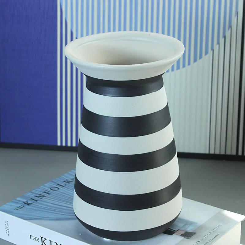 Grand Vase Noir et Blanc 23cm