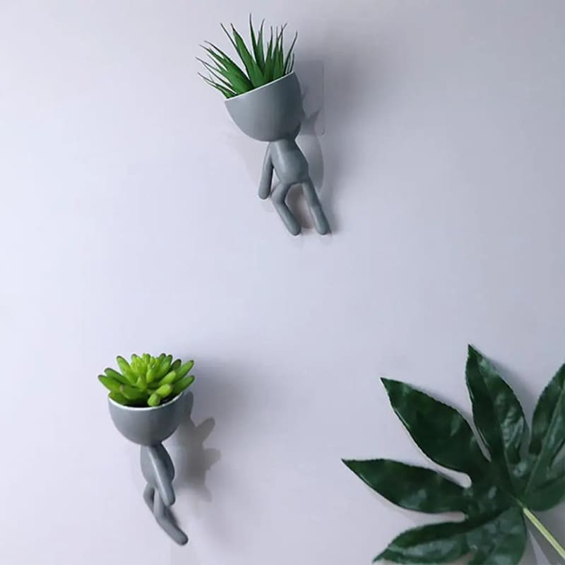 Petit Pot de Fleur Mural Design