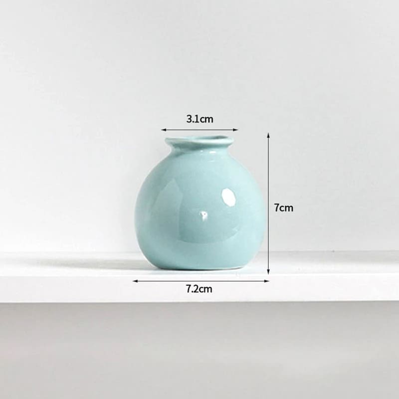 Petit Vase Céramique Bleu