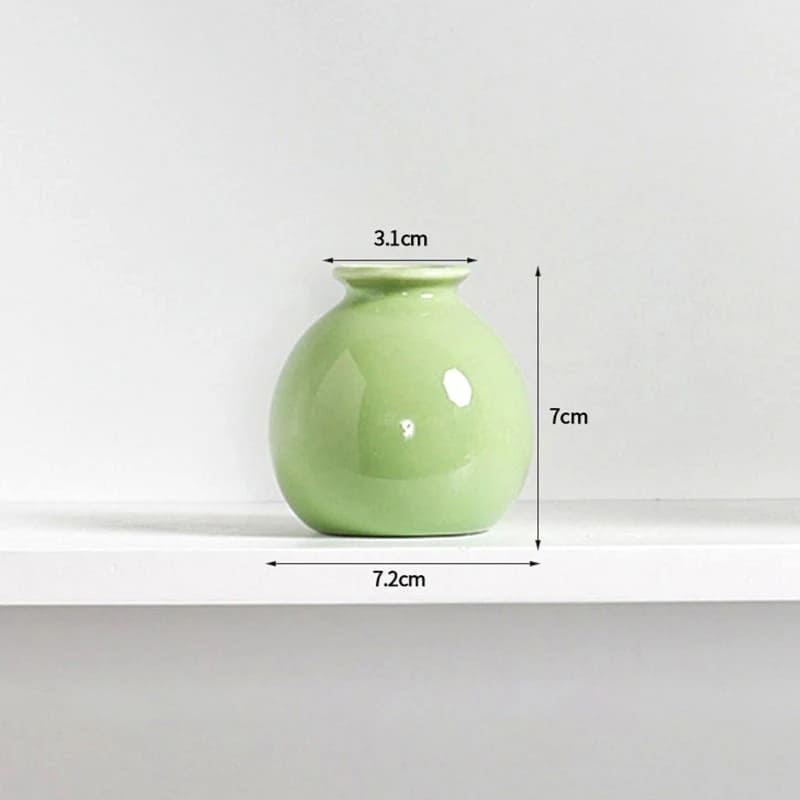 Petit Vase Céramique Vert