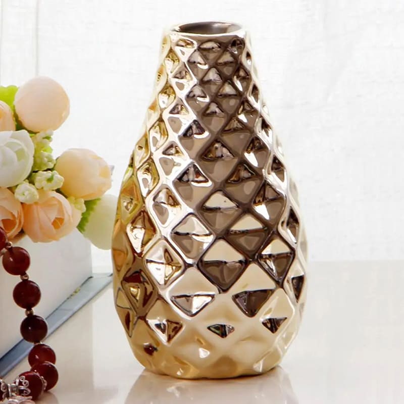 Petit Vase Or Céramique