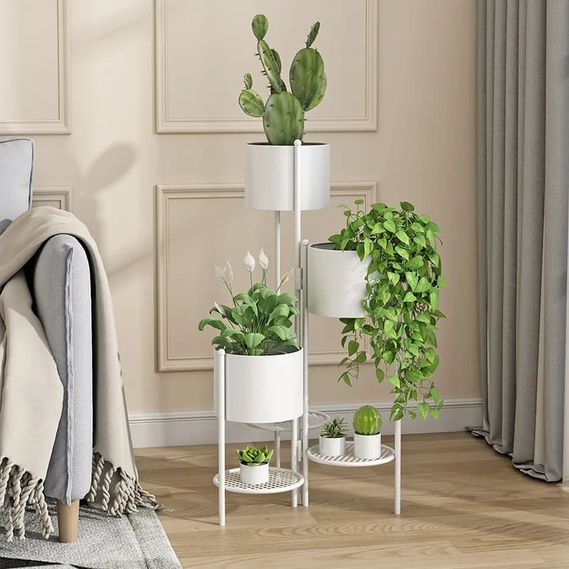 Porte Plante Intérieur Blanc