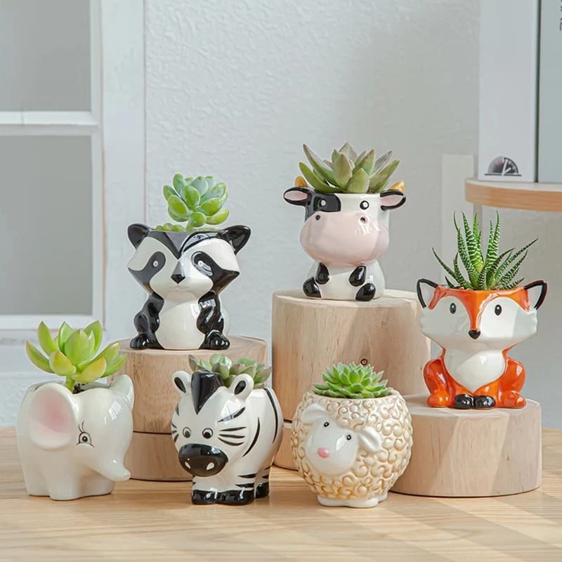 Pot de Fleur Animaux