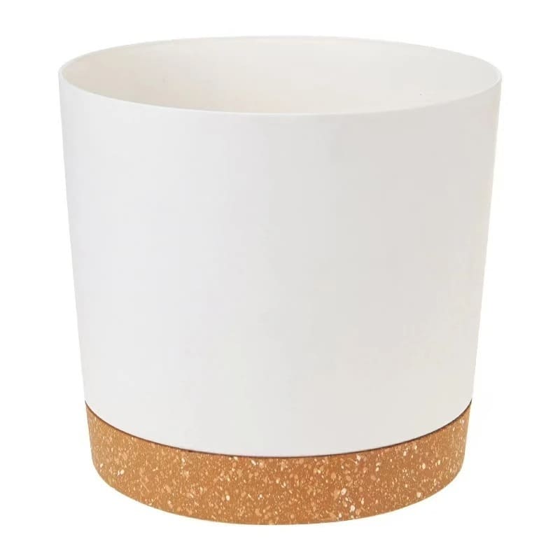 Pot de Fleur en Plastique Blanc