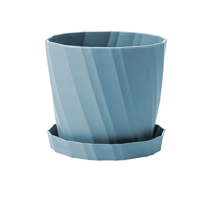 Pot en Plastique pour Plante Bleu