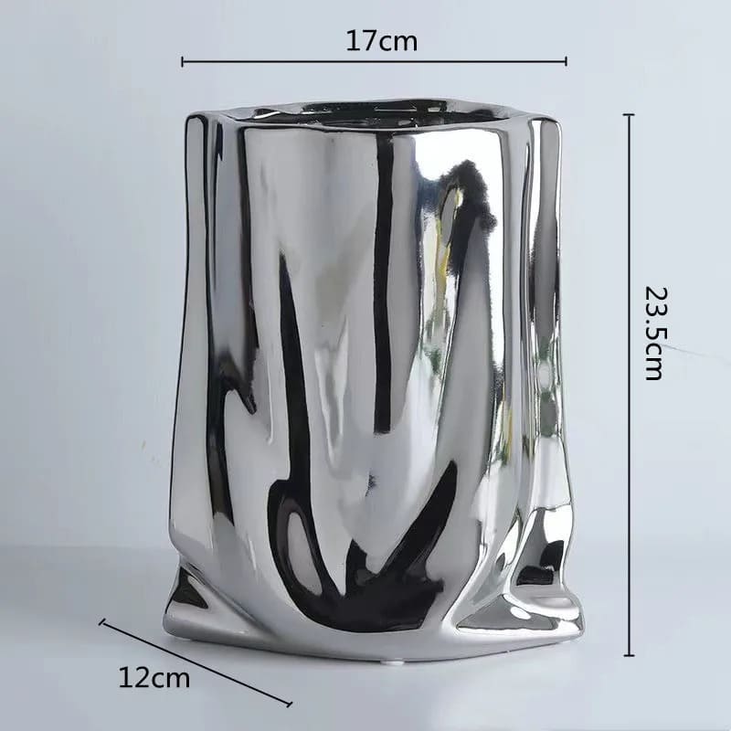Vase Argenté Grand