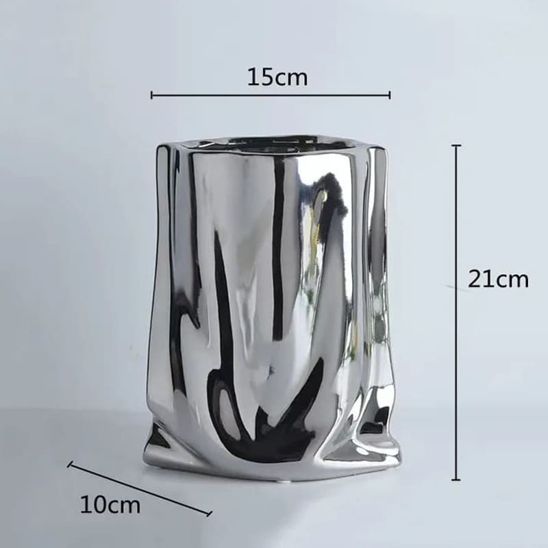 Vase Argenté Moyen
