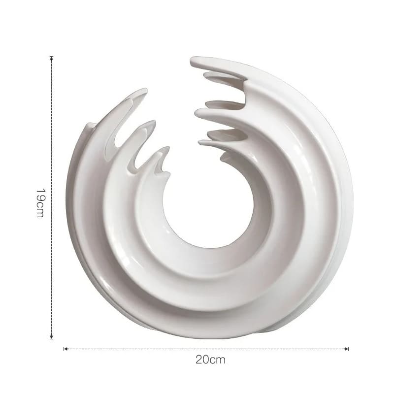 Vase Blanc Design 19cm