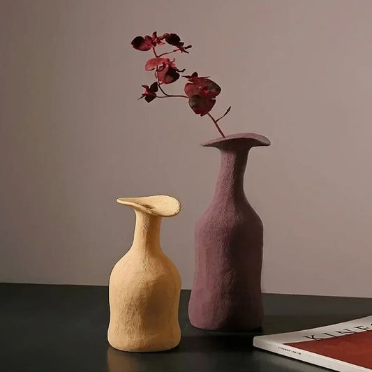 Vase Bouteille Terre Cuite Grand