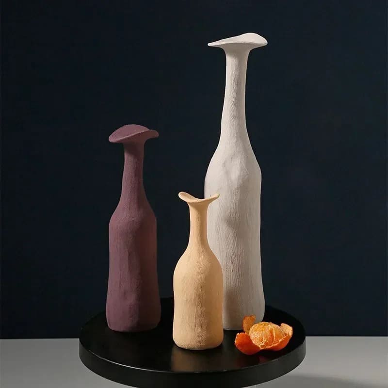 Vase Bouteille Terre Cuite Pampa