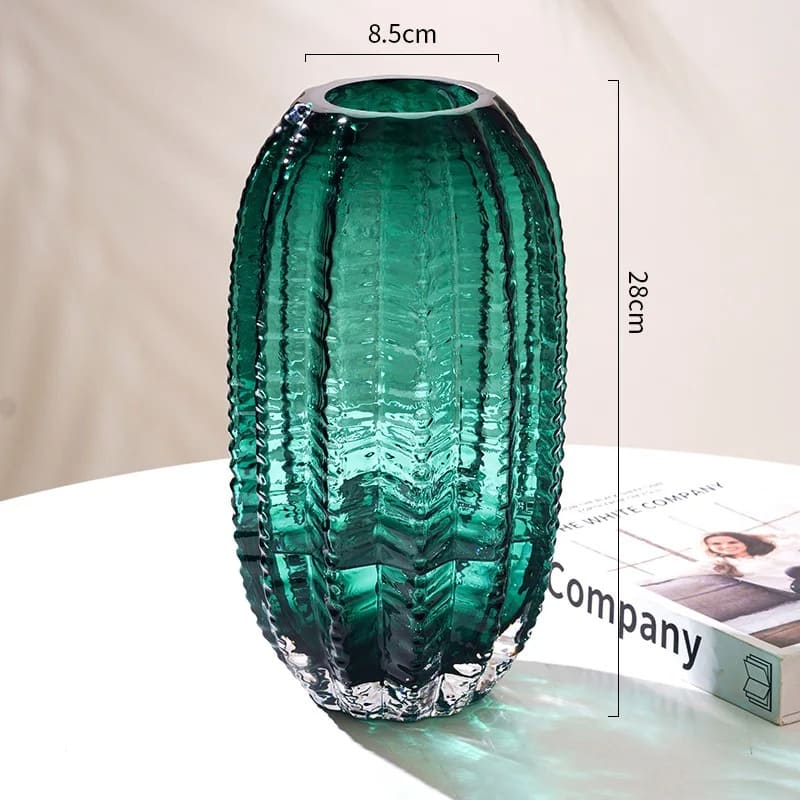 Vase Cactus Rond Vert