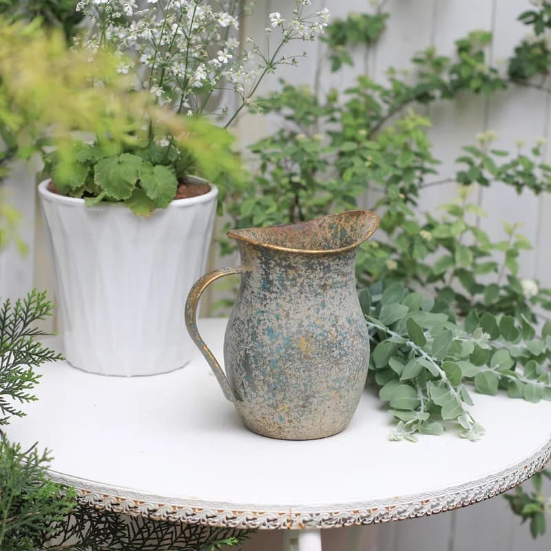 Vase Carafe Vintage Rouillé