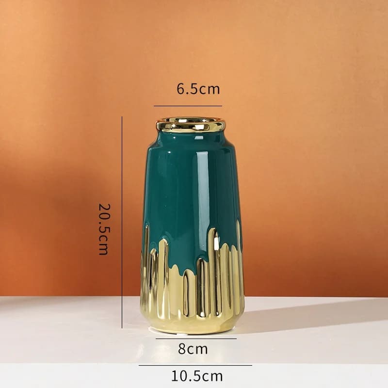 Vase Céramique Design Bleu Vert