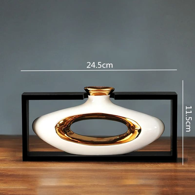 Vase Chinois Céramique 11.5cm Blanc