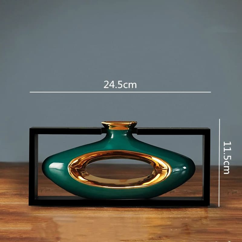 Vase Chinois Céramique 11.5cm Vert