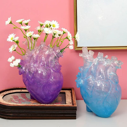 Vase Cœur Transparent Humain