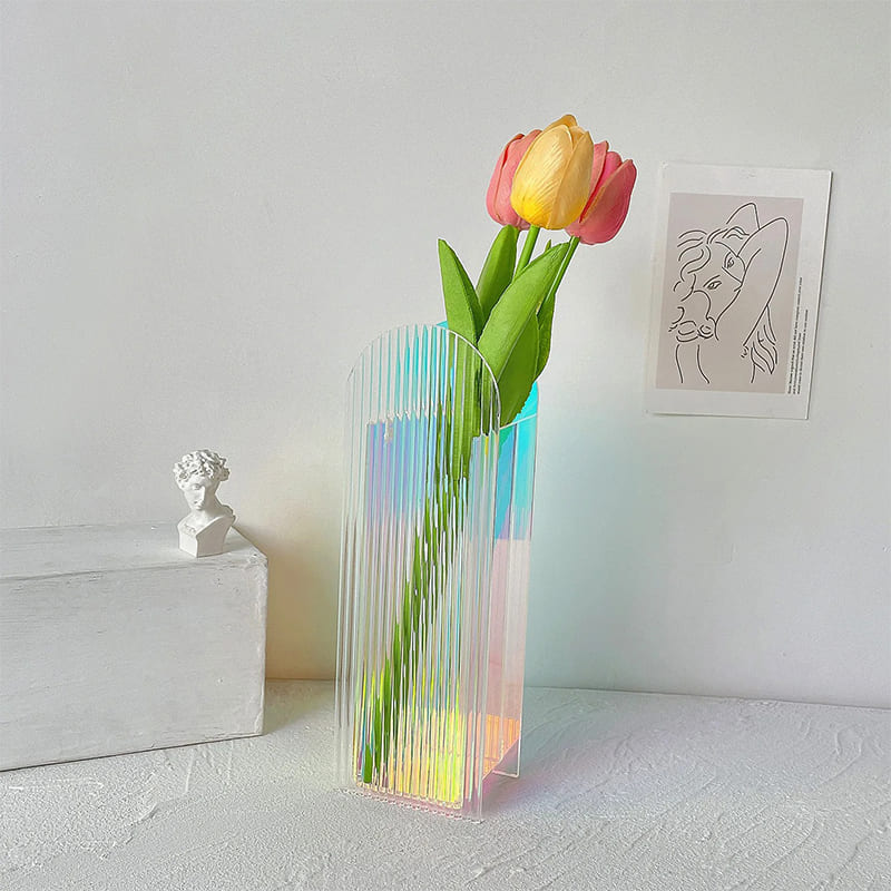 Vase Coloré Design Acrylique