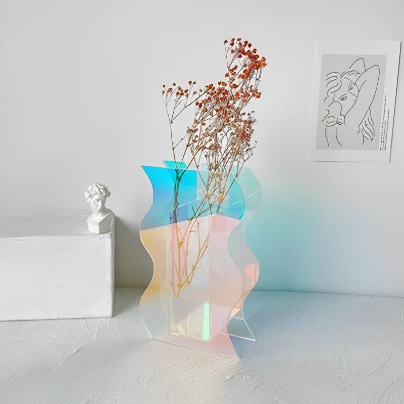 Vase Coloré Design Bleu