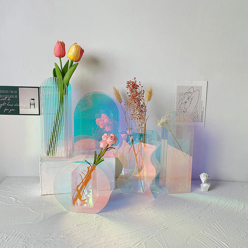 Vase Coloré Design Géométrique