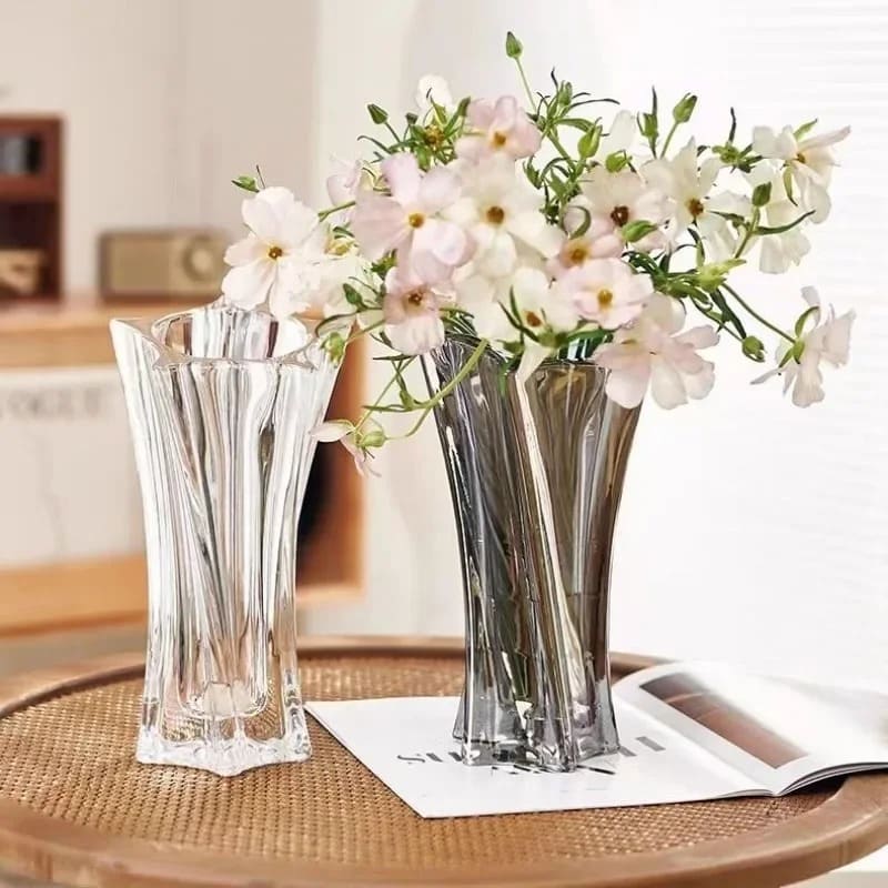 Vase Cristal en Verre Fleur