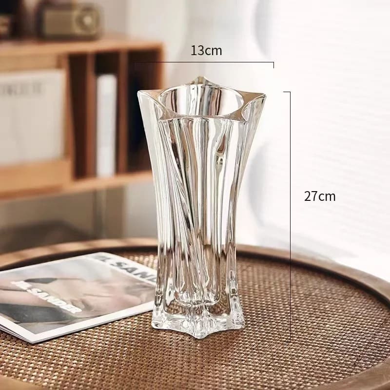 Vase Cristal en Verre Transparent