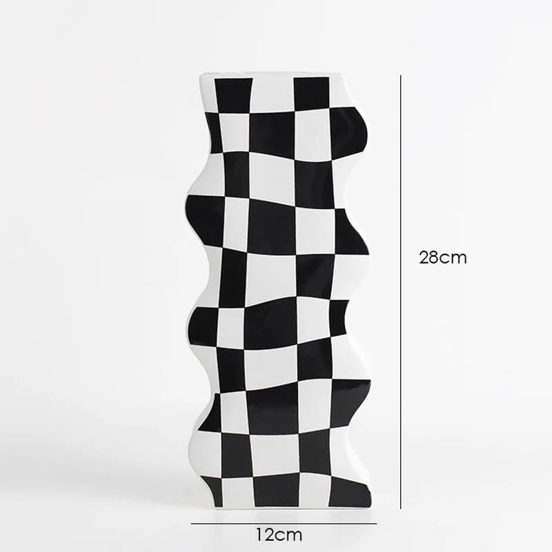 Vase Damier 28cm