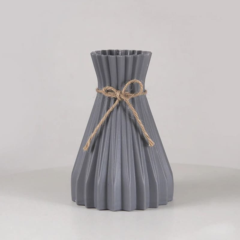 Vase Extérieur Plastique Gris