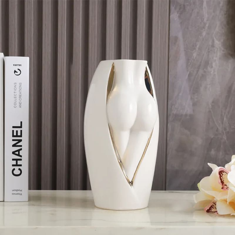 Vase Fesse Design Blanc