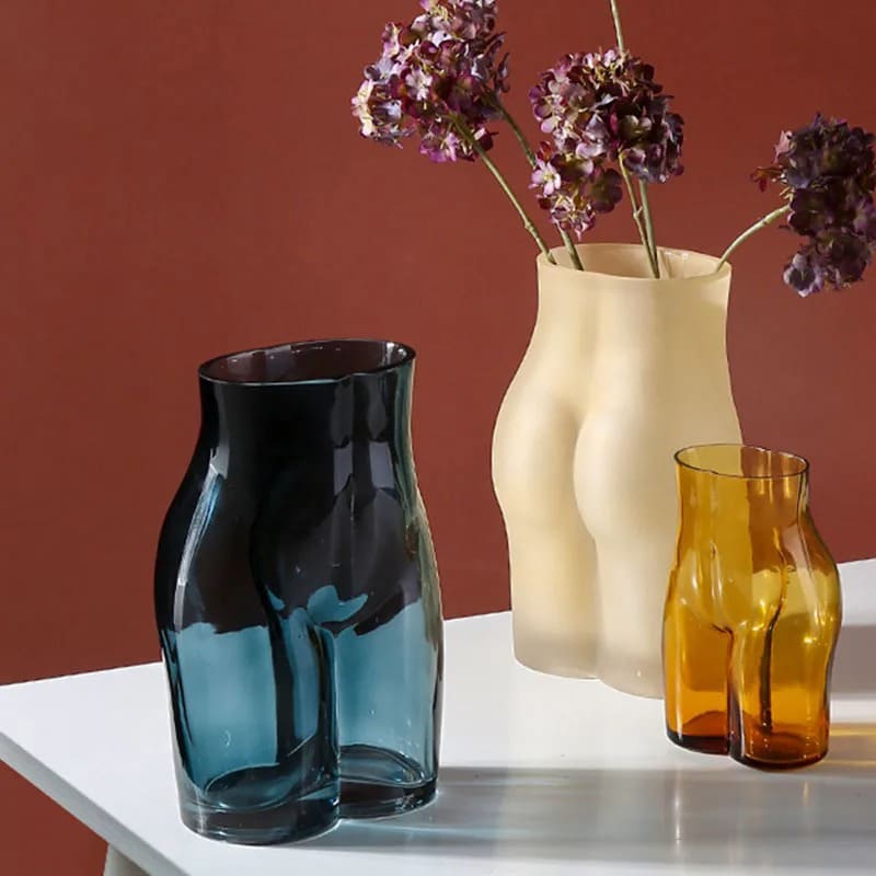 Vase Fesses en Verre Corps