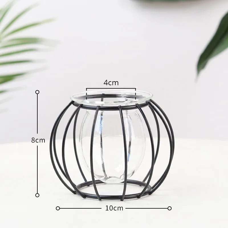 Vase Hydroponique Fer Forgé