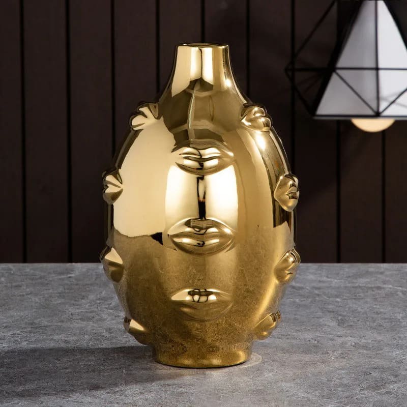 Vase Lèvres Or