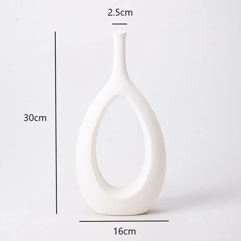 Vase Minimaliste Blanc