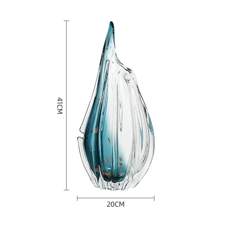 Vase Murano Bleu 41cm