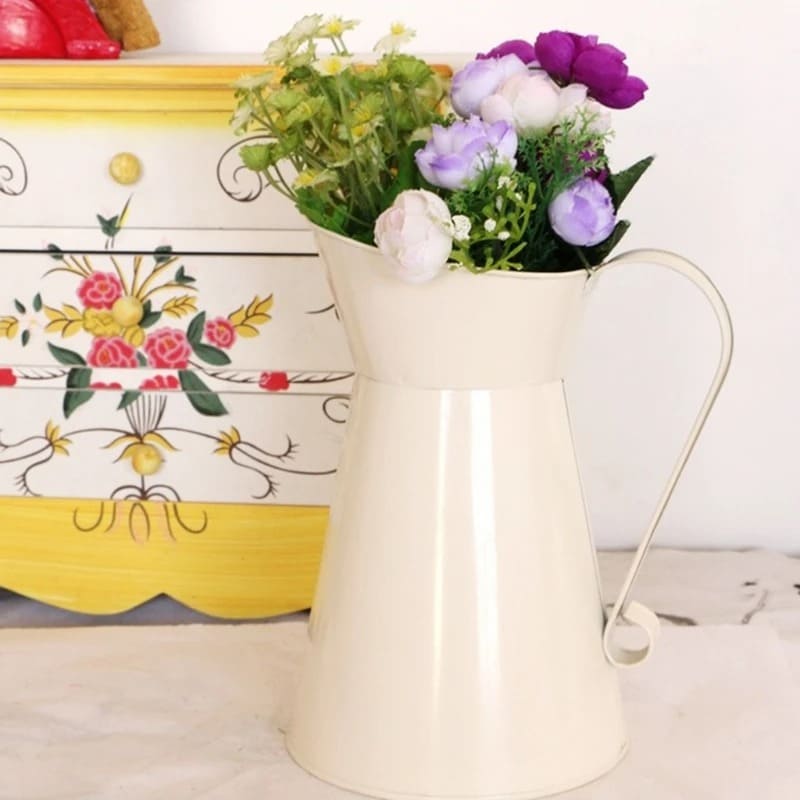Vase Pichet Blanc Vintage