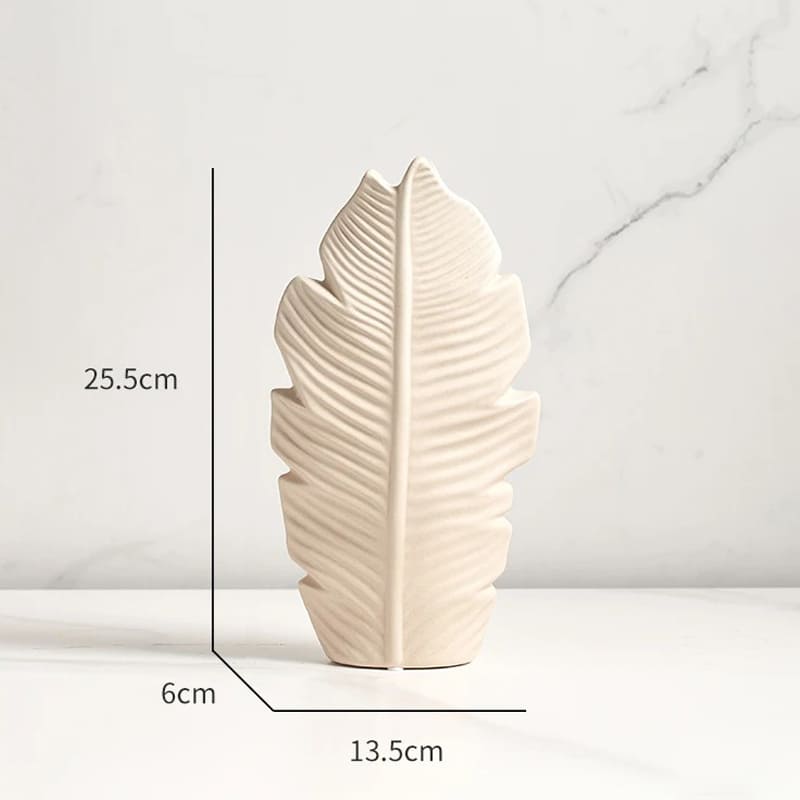 Vase Plume Beige