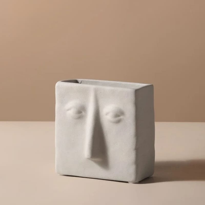 Vase Visage Abstrait Déco
