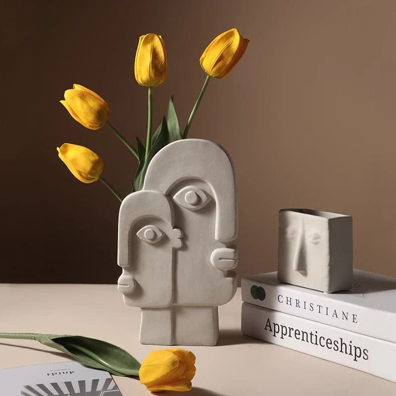 Vase Visage Abstrait Humain