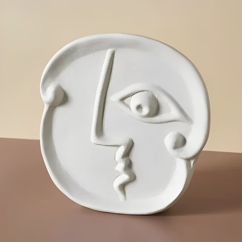 Vase Visage Abstrait Original