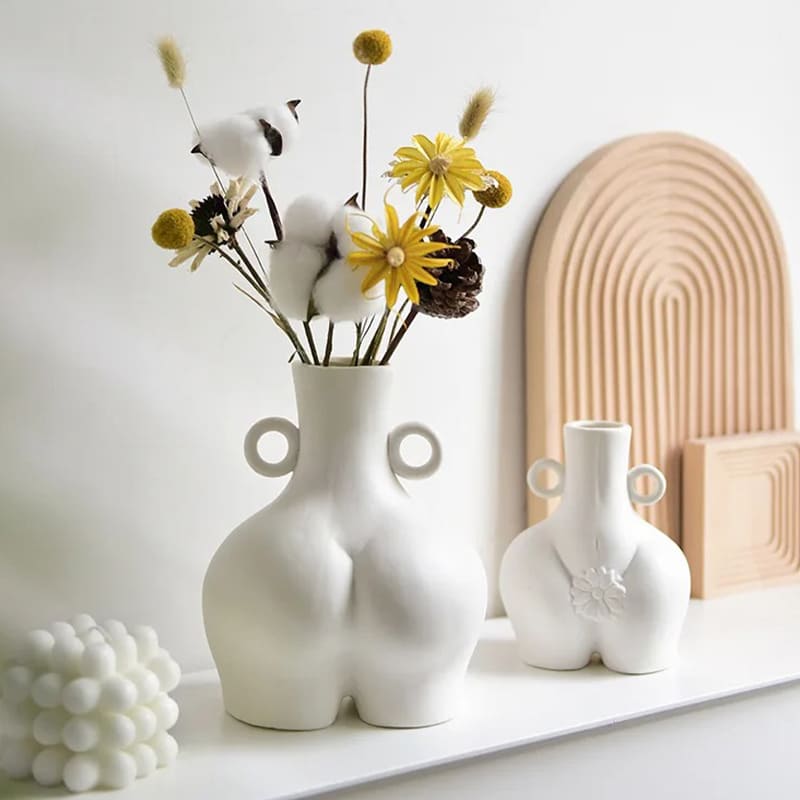 Vase en Forme de Fesses Fleur