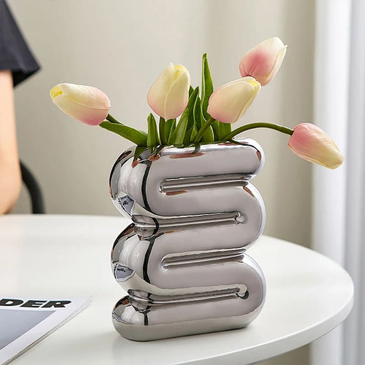 Vase en Métal Fleur