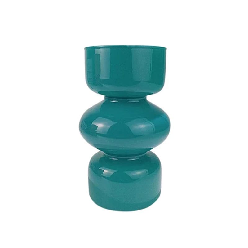 Vase en Verre Coloré Bleu Vert